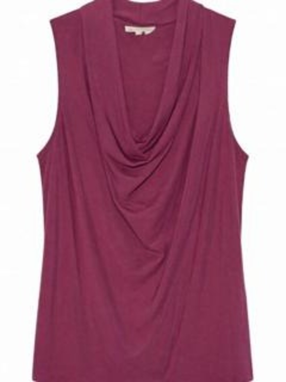 Synergy Women's Sleeveless Cowl Neck Top L Pink
